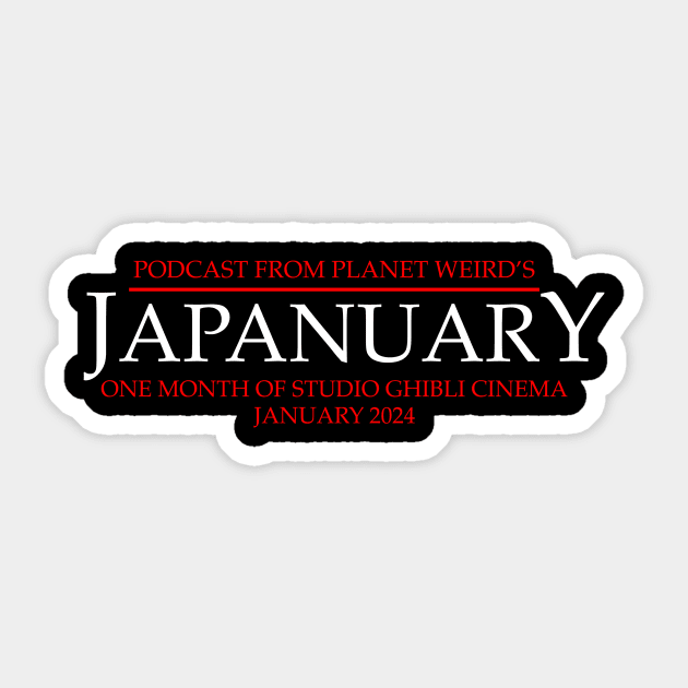 Japanuary Sticker by PlanetWeirdPod